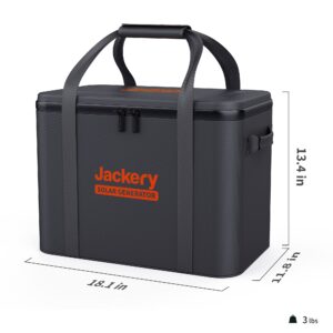 Jackery Extra Large Travel Carrying Case for Portable Power Station Explorer 1500, 1000 Pro or 1000, Overlaid with Multi-layered Splash-proof Material(Explorer 1500, 1000 Pro and 1000 sold separately)