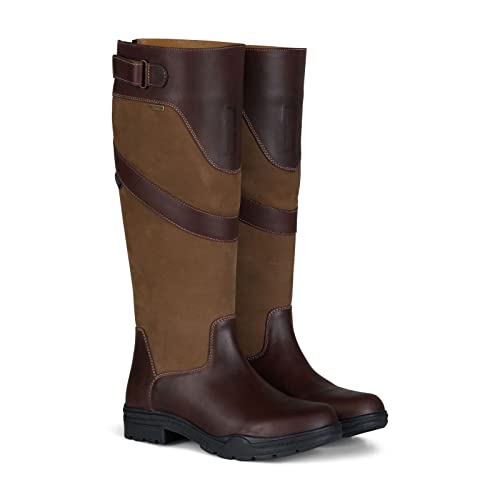 HORZE Waterford Country Boots - Dark Brown/Dark Brown - 9