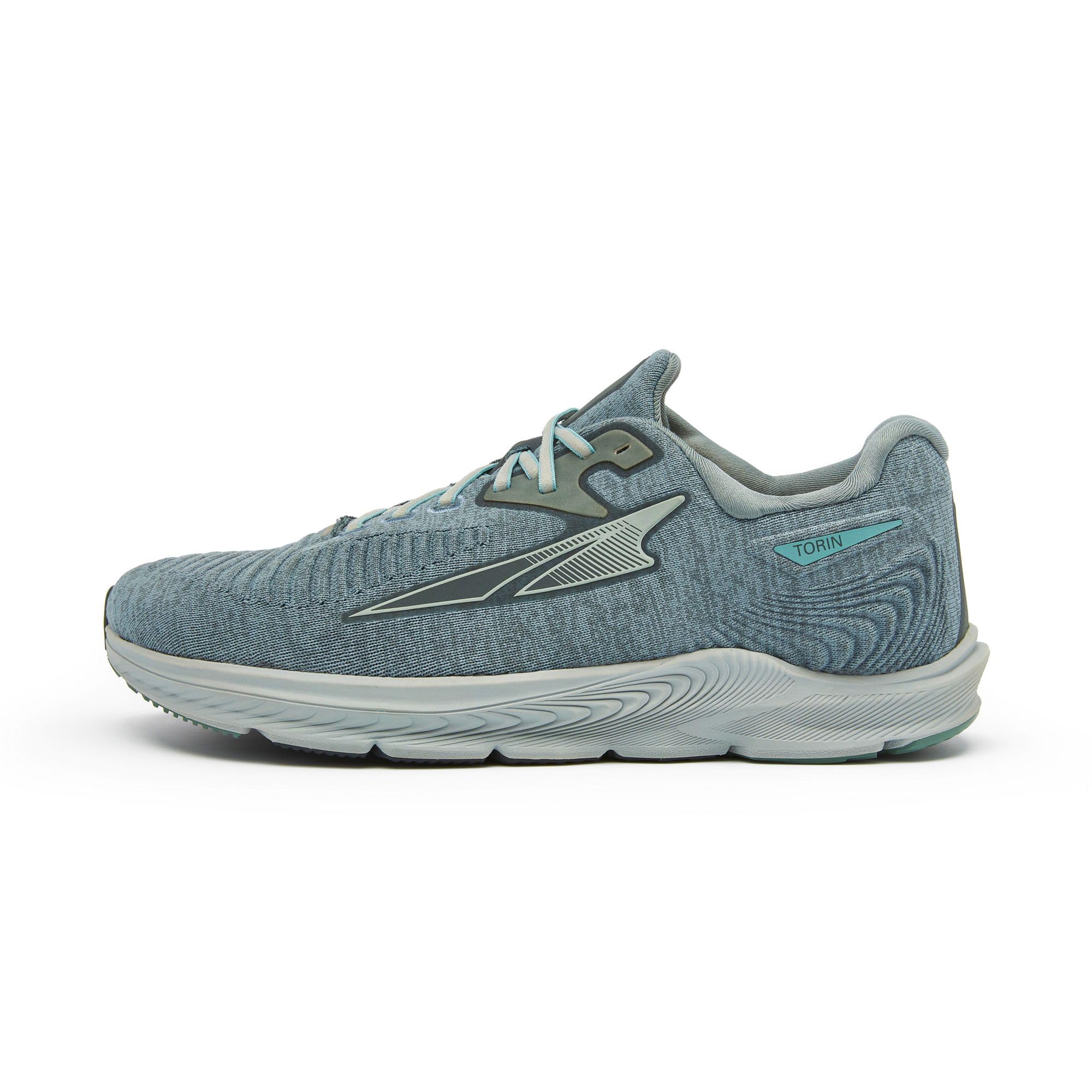 ALTRA Women's Torin 5 Luxe Running Shoe, Gray/Blue, 6.5 Medium