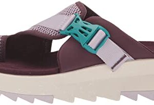 Merrell Women's Alpine Cush Wrap Wedge Sandal, Burgundy, 8