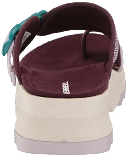 Merrell Women's Alpine Cush Wrap Wedge Sandal, Burgundy, 8