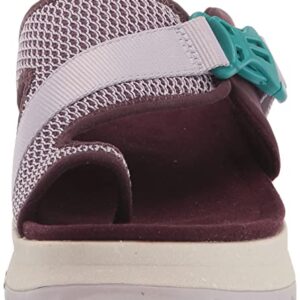 Merrell Women's Alpine Cush Wrap Wedge Sandal, Burgundy, 8