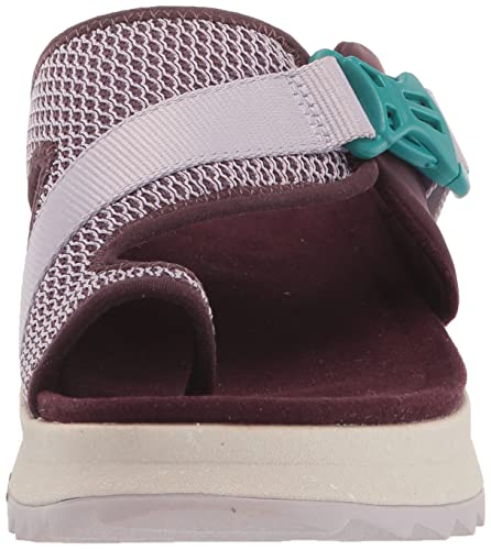 Merrell Women's Alpine Cush Wrap Wedge Sandal, Burgundy, 8