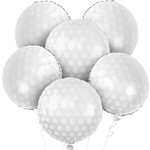katchon, huge golf balloons for golf party - 18 inch | golf ball balloons for hole in one birthday decorations | golf balloon arch for golf birthday party decorations | masters golf party decorations