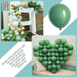 Sage Green Balloons,3 Different Sizes 77 Pack Green Balloons 12 Inch,5 Inch,10 Inch Eucalyptus Olive Green Balloons for Bridal Shower Baby Shower Birthday Wedding