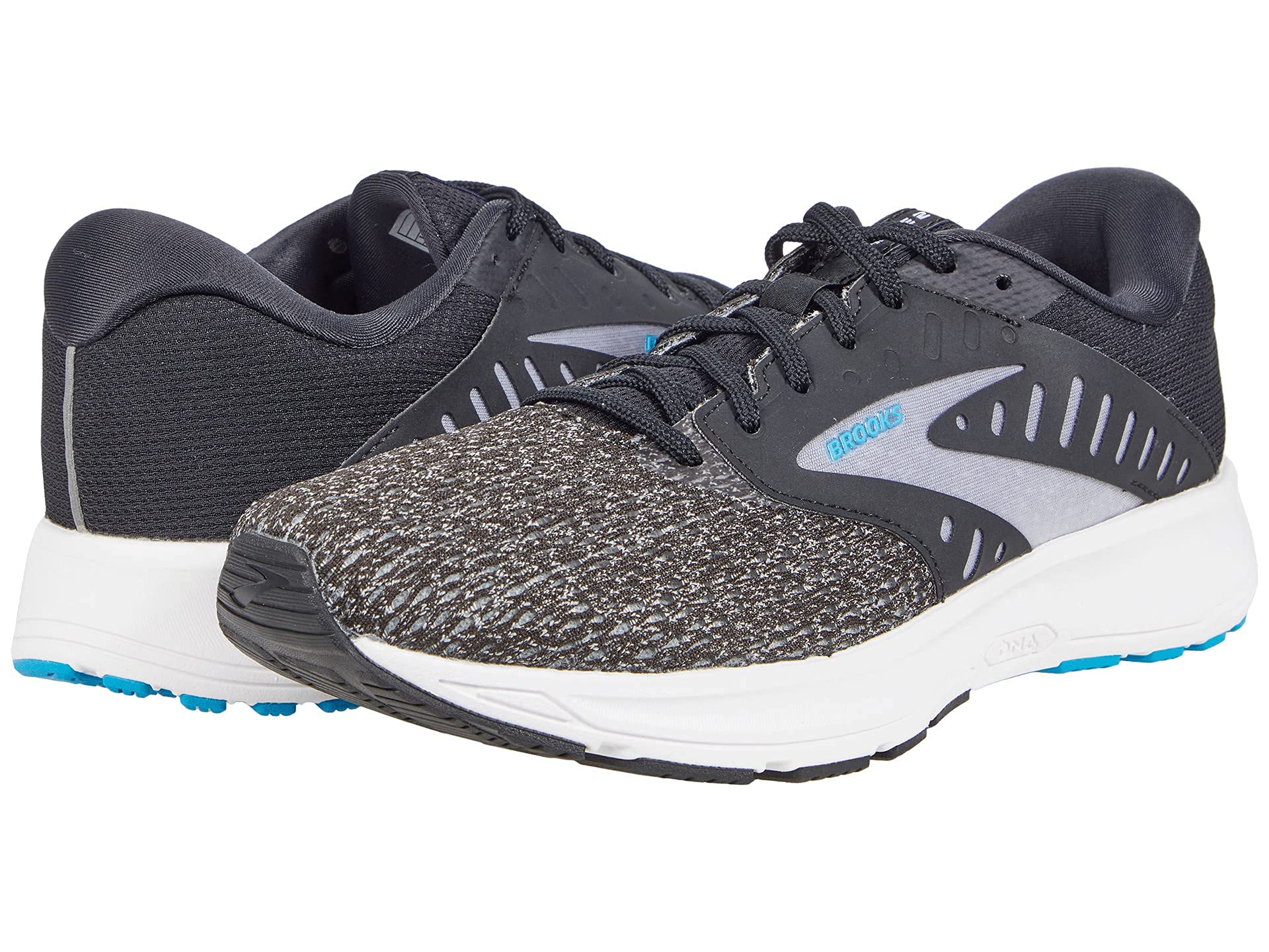 Brooks Range 2 Black/White/Vivid Blue 8 B (M)