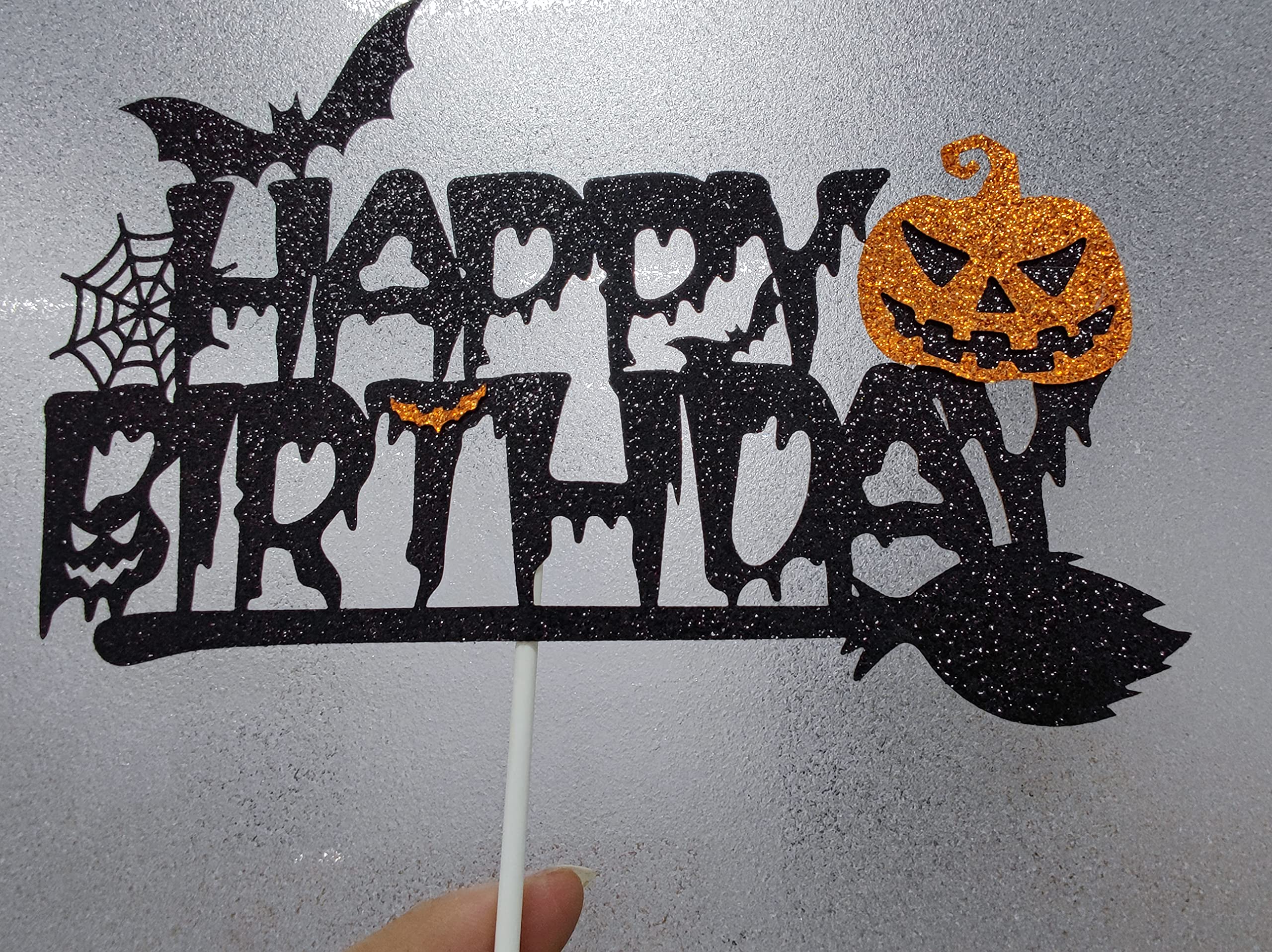 Halloween Happy Birthday Banner Halloween Witch Birthday Banner, Hocus Pocus Birthday Banner for Halloween Hocus Pocus Birthday Decorations Halloween Witch Birthday Supplies