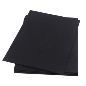 YYCRAFT Thick Stiff Felt Sheets Thick Felt 9 Inch X 12 Inch (Thickness:3.2mm) - 10 Pcs Pack, Black