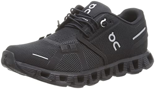 ON Women's Cloud 5 Running Shoes, All Black, 9.5