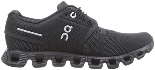 ON Women's Cloud 5 Running Shoes, All Black, 9.5