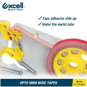 Excell EZ-CUT Tape Bag Sealer with Trimmer Blade, Bag Neck Sealer Fit 9 mm Tape, for Candy, Bread and Ground Meat Packaging (9 mm)