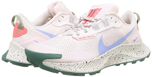 Nike Women's Race Running Shoe, Lt Soft Pink Aluminum Magic Ember Bicoastal Oil Green Phantom, 8.5