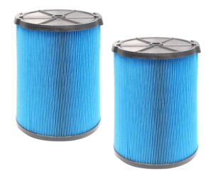 2pack vf5000 replacement filter compatible with ridgid shop vac 5-20 gallon wet/dry rv2400a rv2400hf rv2600b wd06700 wd0671 wd0970ex0 wd0970m0 wd1270 wd1450 wd1680
