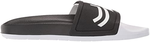 adidas Unisex Adilette Slides Sandal, Black/White/Black (TND), 11 US Women