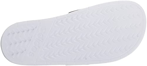 adidas Unisex Adilette Slides Sandal, Black/White/Black (TND), 11 US Women