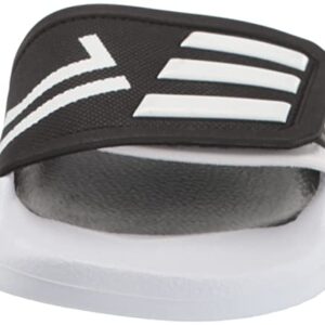 adidas Unisex Adilette Slides Sandal, Black/White/Black (TND), 11 US Women