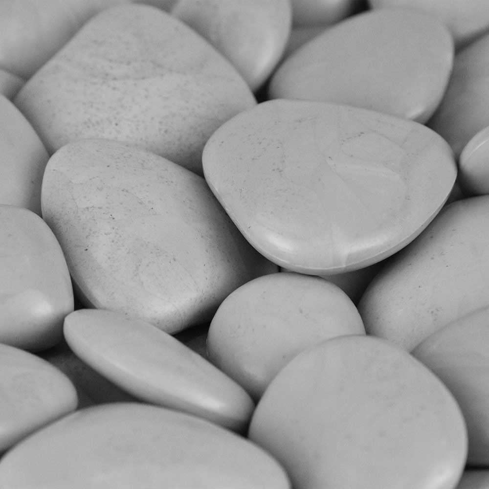 PolyPebbles Polished Decorative Rocks & Stones | Perfect for Pots, Planters, Gravel, Arts and Crafts, Landscaping, Balancing and More | Triple The Coverage of Natural Stone | 100% Recycled Materials |