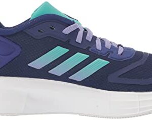 adidas Women's Duramo 10 Running Shoe, Legacy Indigo/Mint Rush/Light Purple, 8