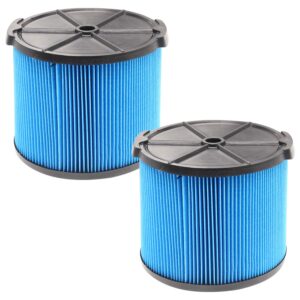 2 pack vf3500 filter compatible with ridgid 3-4.5 gallon wet/dry vacuums, 3-layer fine filter for ridgid wd3050, wd4070, wd4080, wd4522, 4000rv, 4500rv wet/dry vacuum