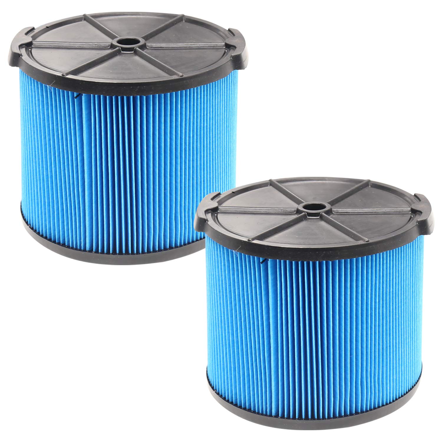 2 Pack VF3500 Filter Compatible with Ridgid 3-4.5 Gallon Wet/Dry Vacuums, 3-Layer Fine Filter for Ridgid WD3050, WD4070, WD4080, WD4522, 4000RV, 4500RV Wet/Dry Vacuum