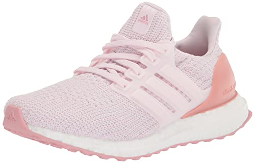 adidas Women's Ultraboost 4.0 Alphaskin Running Shoe, Almost Pink/Almost Pink/White, 8