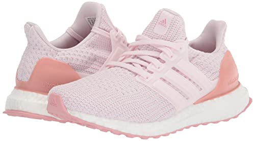 adidas Women's Ultraboost 4.0 Alphaskin Running Shoe, Almost Pink/Almost Pink/White, 8