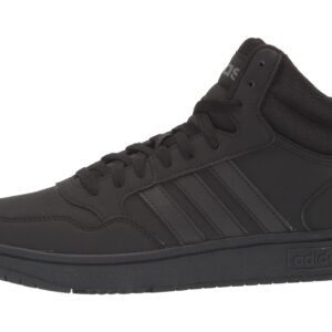 adidas Men's Hoops 3.0 Mid Black/Black/Grey 9.5