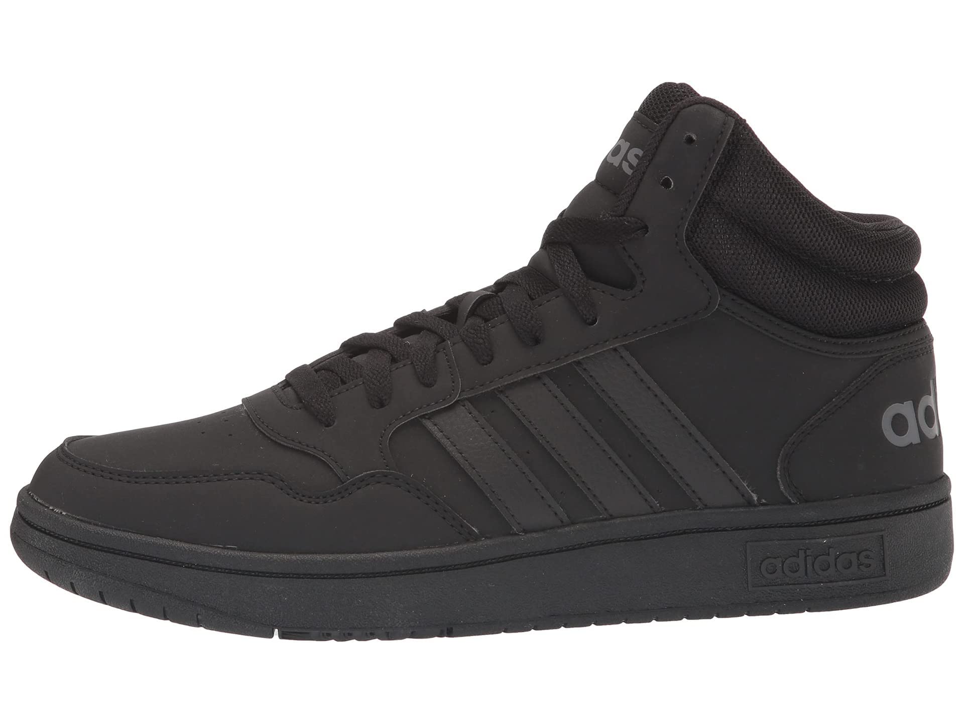 adidas Men's Hoops 3.0 Mid Black/Black/Grey 9.5