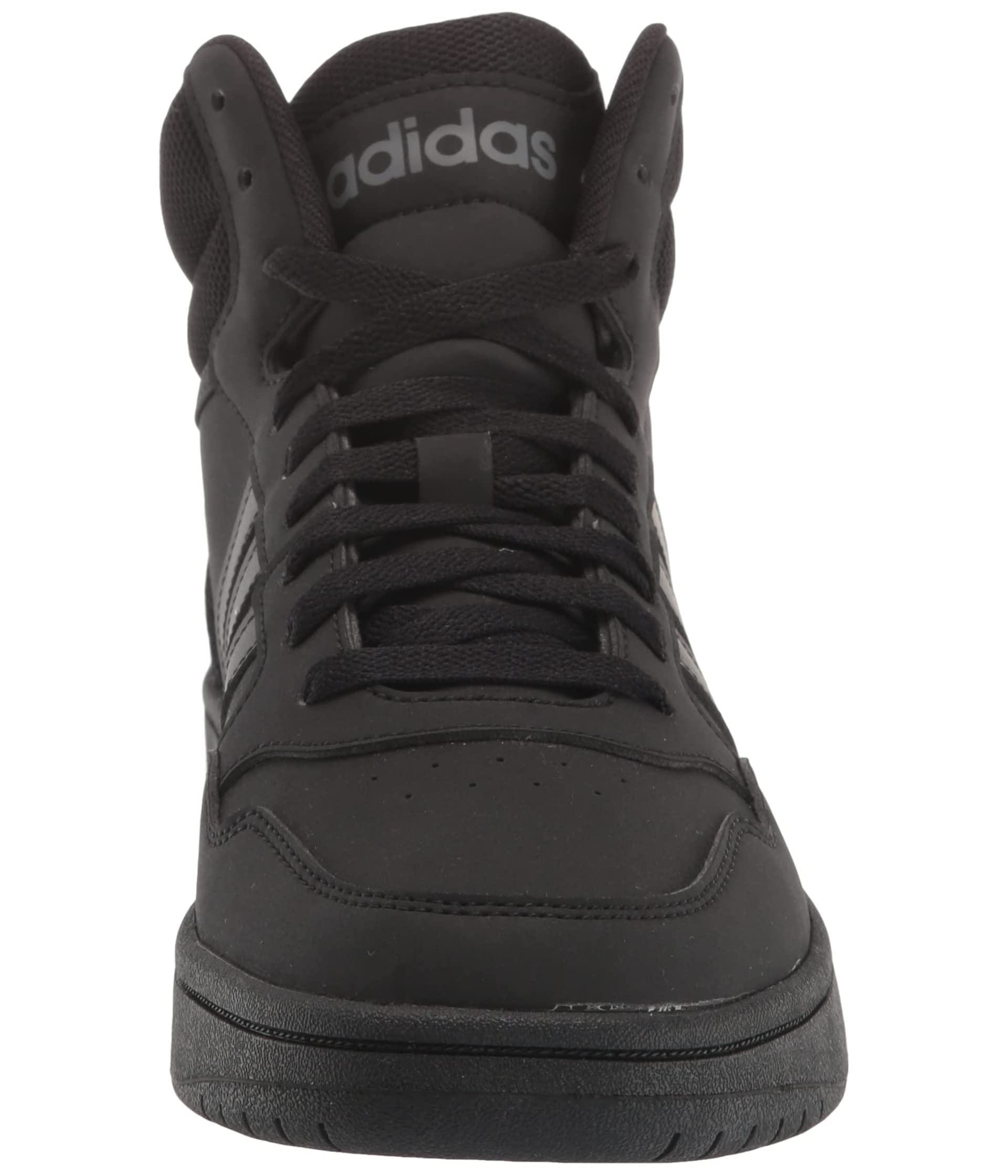 adidas Men's Hoops 3.0 Mid Black/Black/Grey 9.5