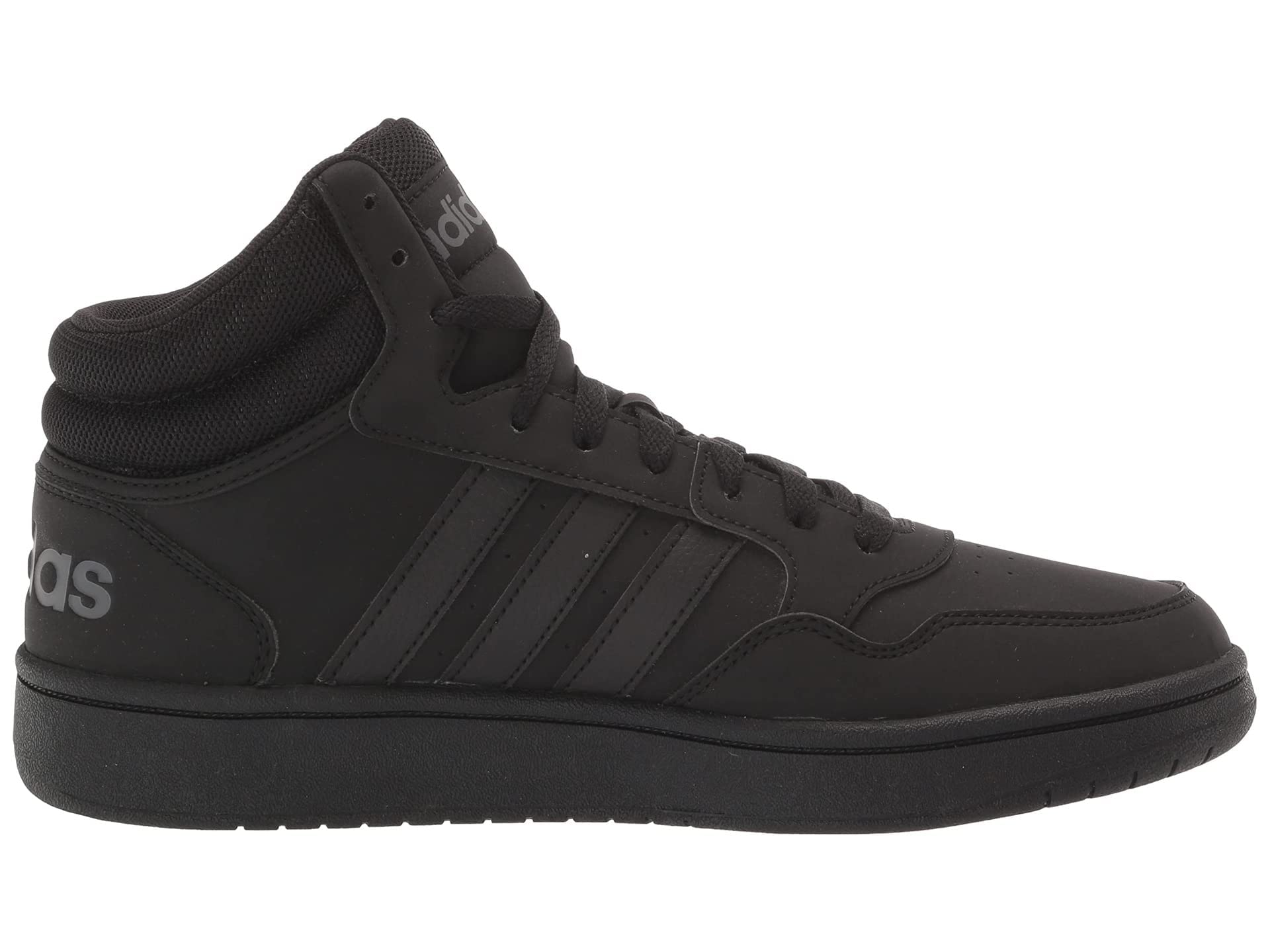 adidas Men's Hoops 3.0 Mid Black/Black/Grey 9.5