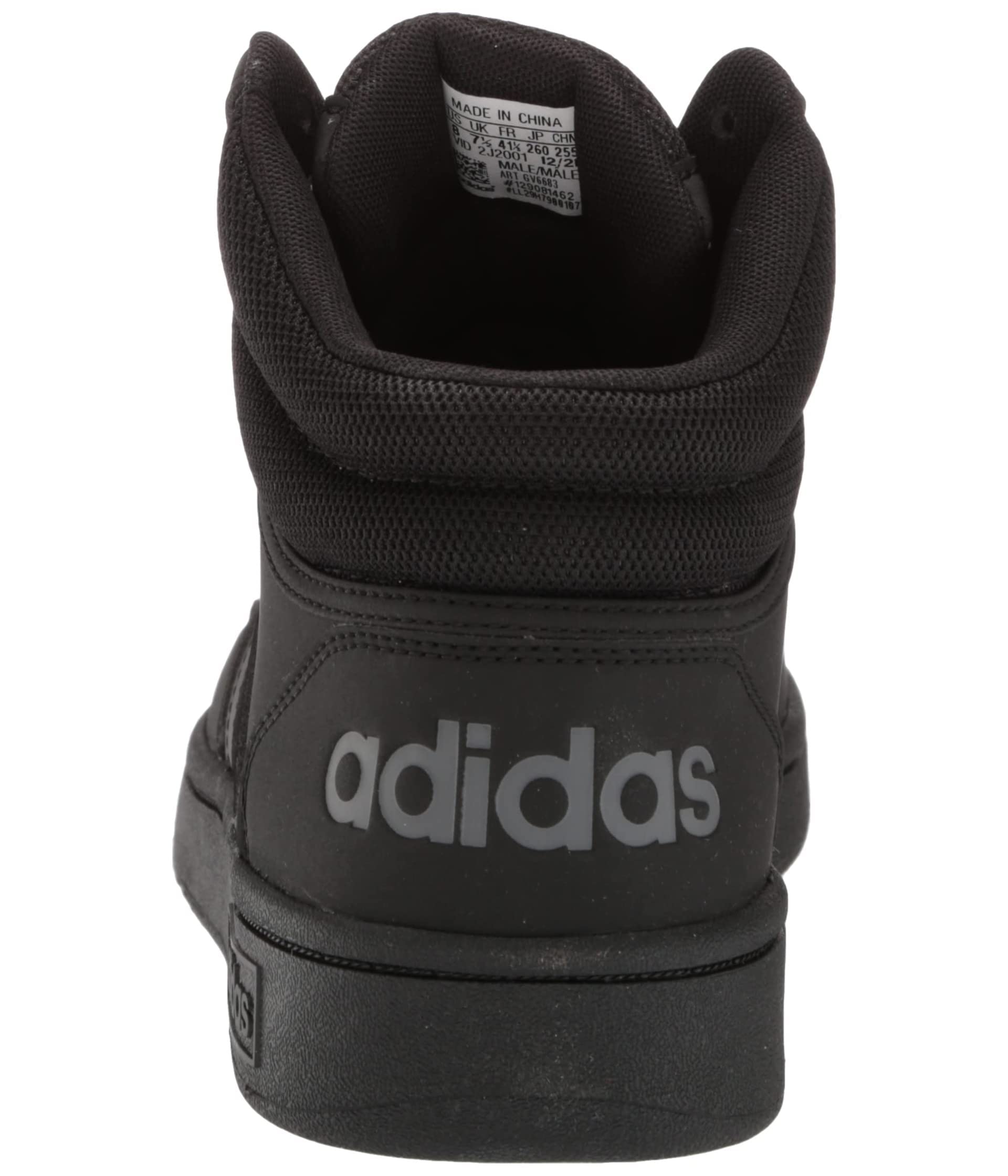 adidas Men's Hoops 3.0 Mid Black/Black/Grey 9.5