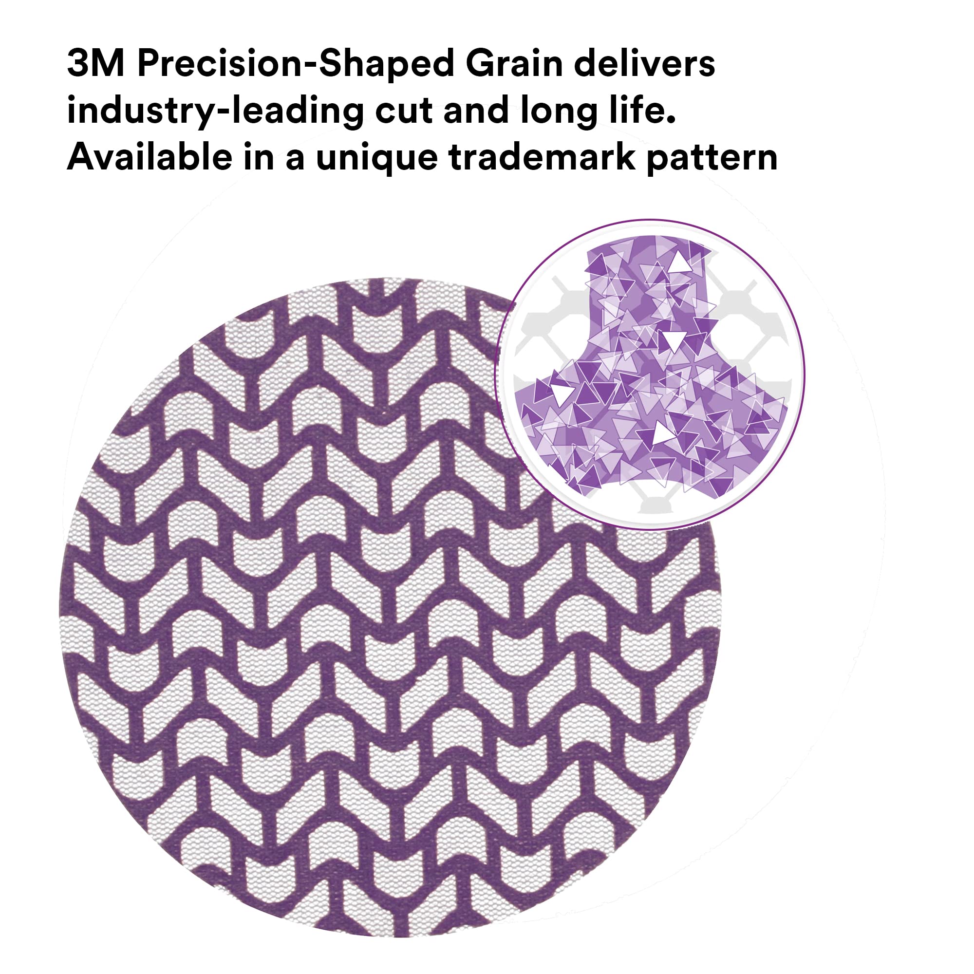 Cubitron Xtract Net Disc 710W, 80+, 5 in, Die 500X, Pack of 50 Hook and Loop Sanding Discs, Virtually Dust-Free, Premium Option for Metal, Wood, Composites, Stock Removal, and Fine Finishing