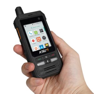 walkie talkie phone zello 4g network radio 100 miles long range handheld smartphone wifi camera 2.4 inch screen android ksun zl20