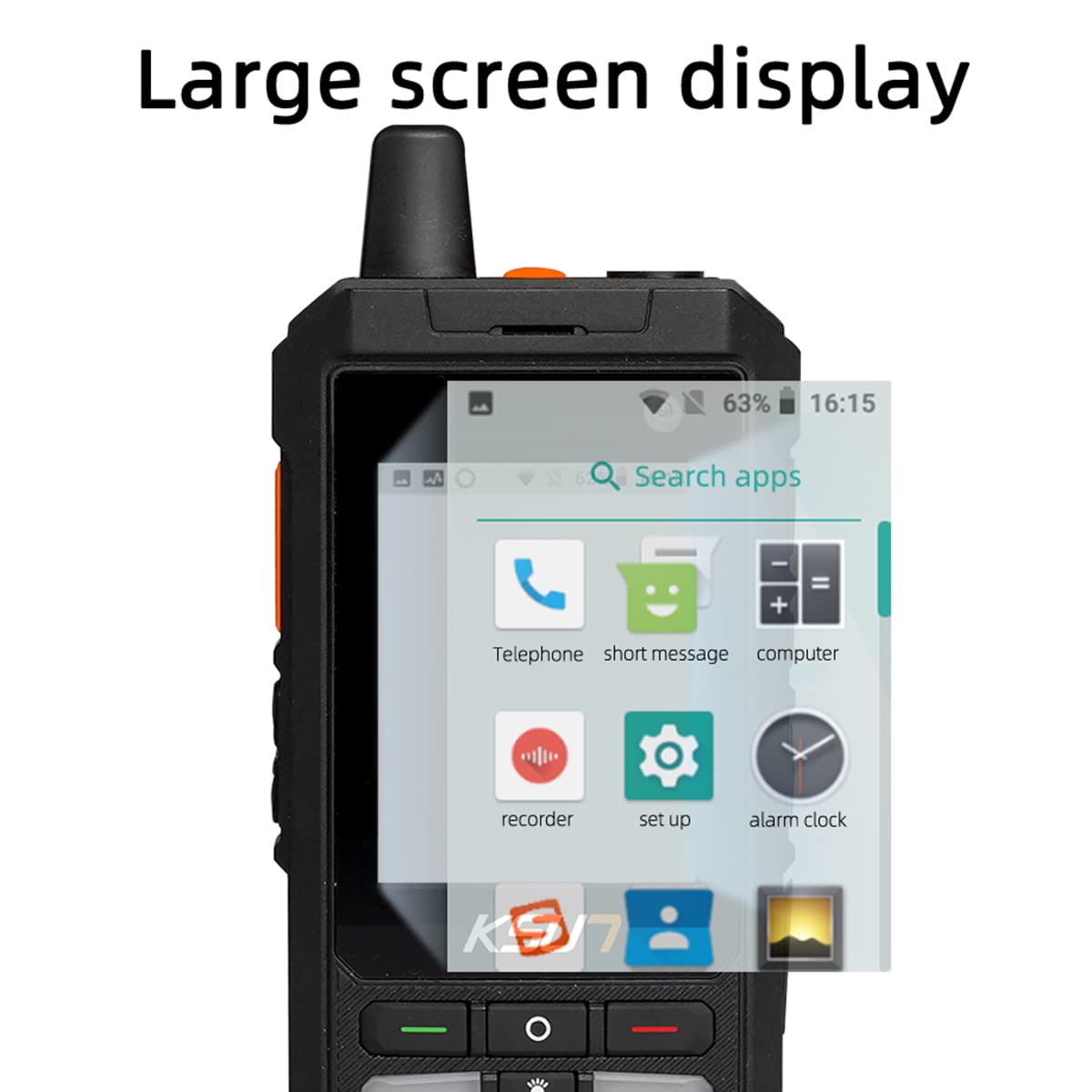 Walkie Talkie Phone Zello 4G Network Radio 100 Miles Long Range Handheld Smartphone WiFi Camera 2.4 Inch Screen Android KSUN ZL20