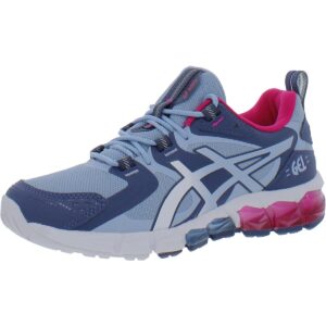 asics women's gel-quantum 180 6 sportstyle shoes, 8, mist/white