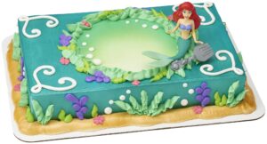 decoset® disney princess ariel colors of the cake topper - 2-piece cake decoration