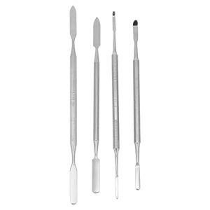 exceart 4pcs stainless steel depotting spatula makeup spatula tool make up accessories for makeup cosmetics mixing