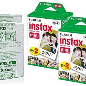 Fujifilm Instax Mini Instant Film,10 Sheets×5 Pack(Total 50 Shoots) [Bulk Packaging] International Version