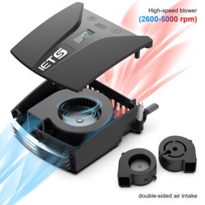 IETS GT202UB vacuum laptop fan cooler With temperature display, intelligent temperature measurement cooling, 13 wind speed (2600-5000RPM turbo fan),Perfect for Rapid Cooling of gaming laptop