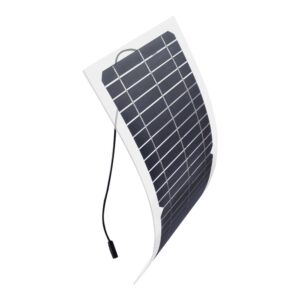 Socentralar Flexible Solar Panel Kit 12v/10w, Photovoltaic PV Module Charger with Controller USB and DC Alligator Clip Cable Outdoor Camping Emergency Lighting