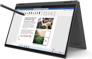 lenovo flex 5 14" 2-in-1 laptop, 14.0" fhd (1920 x 1080) touch display, amd ryzen 5 4500u processor, amd radeon graphics, digital pen included, win 10 pro, graphite grey (16gb ram + 1tb ssd)