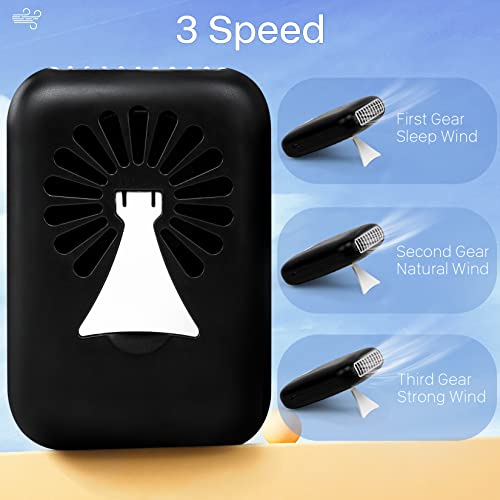 Buqikma Eyelash Fan Mini Lash Fan for Eyelash Extension Portable Lash Fan Dryer Handheld Rechargable USB Eyelash Fan with 3 Adjustable Speed Cooling Air Fan Eyelash Extension Application (Black)