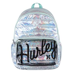 hurley unisex-adults one and only mini backpack, silver, l