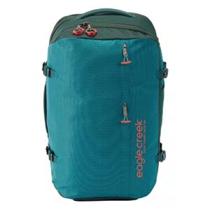 eagle creek tour travel backpack 55l s/m - durable and expandable with ergonomic fit, laptop pocket, and lockable zippers, arctic seagreen