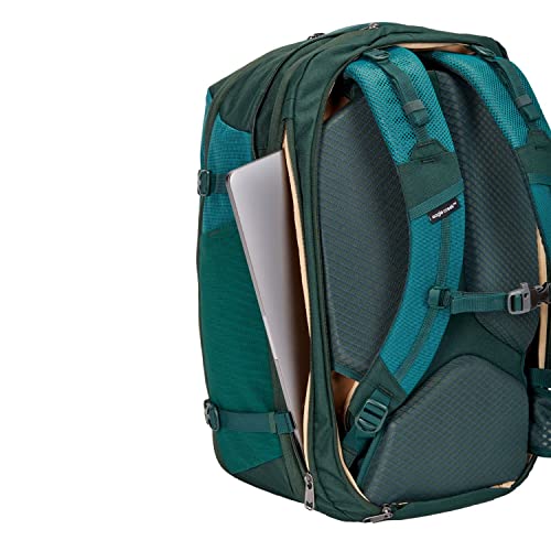 eagle creek Tour Travel Backpack 55L S/M - Durable and Expandable with Ergonomic Fit, Laptop Pocket, and Lockable Zippers, Arctic Seagreen