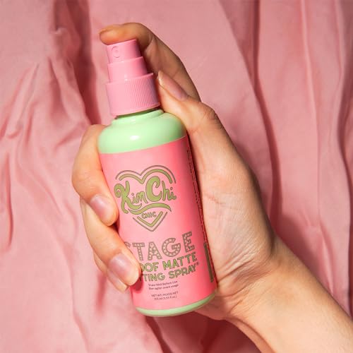 KimChi Chic Beauty Stage Proof Matte Setting Spray, Makeup Finishing Mist and Fixative for All Skin Types, 3.55 fl oz