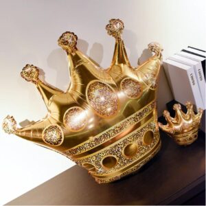 NC 6Pcs Gold Crown Foil Balloons Party Decorations.Birthday Party&Wedding &Bridal Shower Supplies