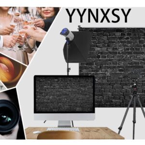 YYNXSY 7X5FT Black Brick Wall Background Photography Props Brick Birthday Party Decoration Background Photography Studio Decoration Background Room Decoration bannerYY-1