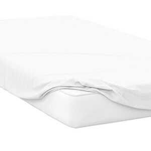 d&d bed 2 pc's cot fitted & pillowcase set - 30" x 80" white solid - 1 cot fitted sheet & 1 pillowcase - cot mattress 4"-8" deep - perfect for narrow twin/cot/rv bunk/guest bed/camping cot