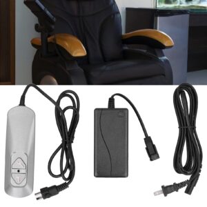 Hztyyier Electric Recliner Controller, UP/Down 5 Pin Roll Line Remote Hand Control for Electric Power Recliners, Lift Chair Sofa(US Plug)